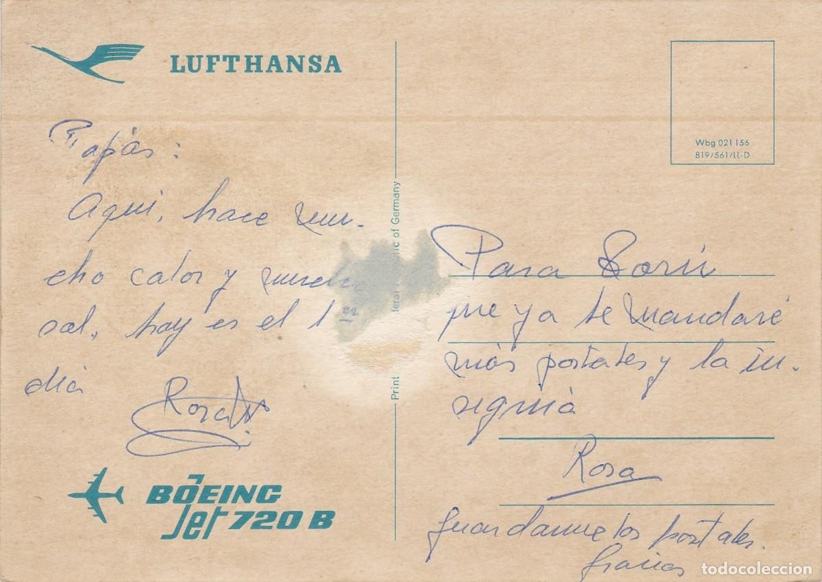 Postales: Lufthansa - Boeing 720 B Jet - 148x106mm - Foto 2