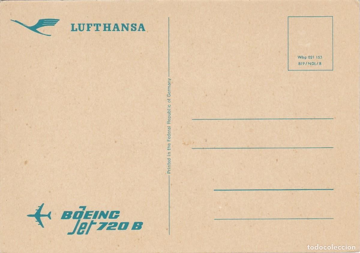 Postales: Lufthansa - Boeing 720 B Jet - 149x105mm - Foto 2