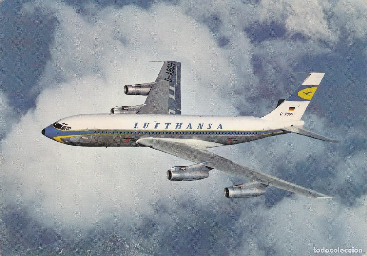 Postales: Lufthansa - Boeing 720 B Jet - 148x105mm - Foto 1
