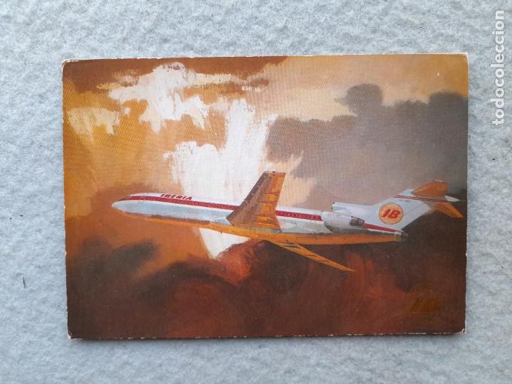 Postales: Postal Iberia. Boeing 727 / 256 - Foto 1
