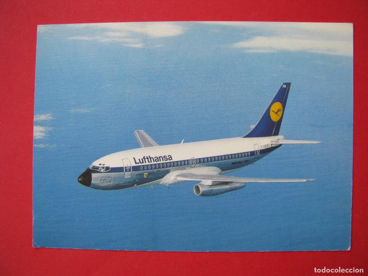 Postales: POSTAL DEL AVION BOEING B737. LUFTHANSA. - Foto 1