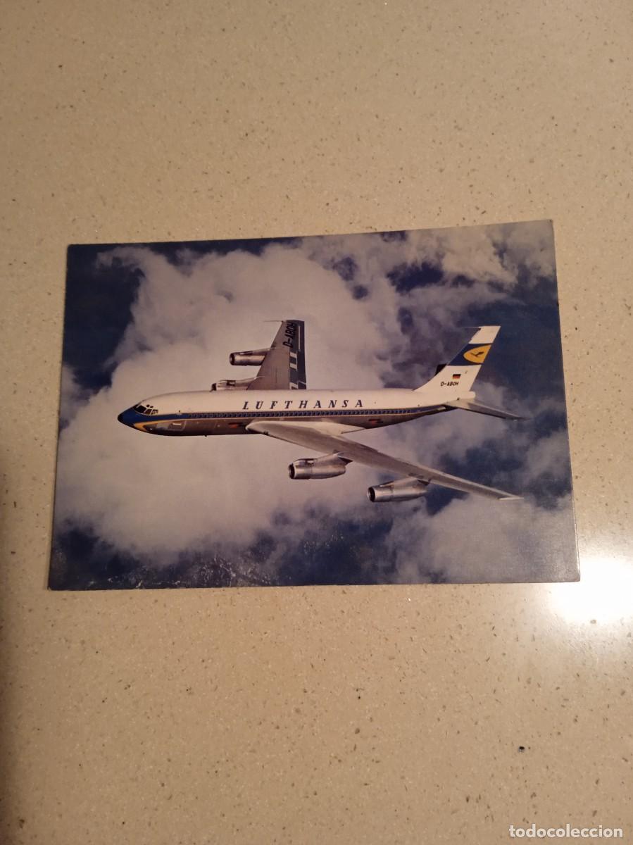 Postales: Antigua postal Lufthansa Boeing Jet 720 B - Foto 1