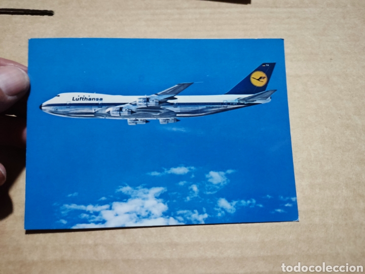 Postales: Postal Lufthansa Boeing jet 747 - Foto 1