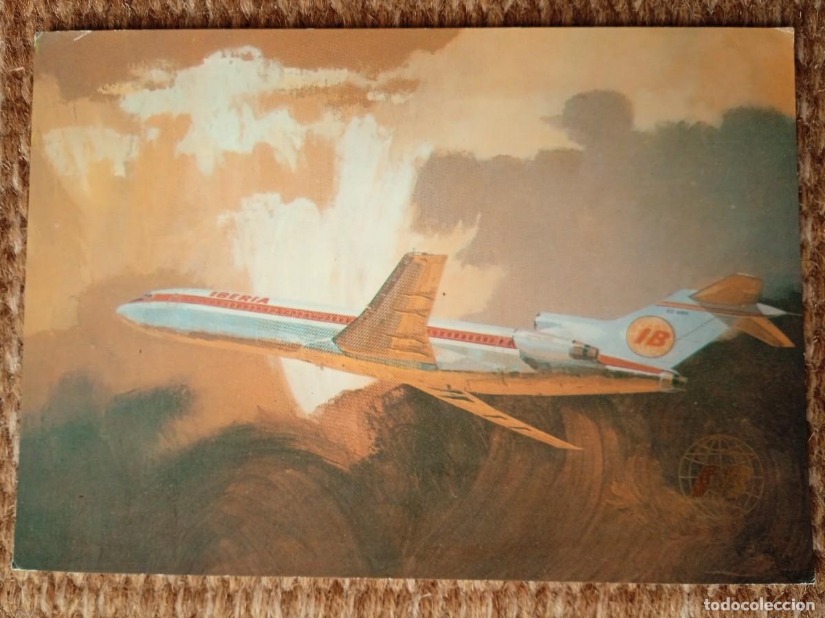 Postales: IBERIA - BOEING 727 - Foto 1