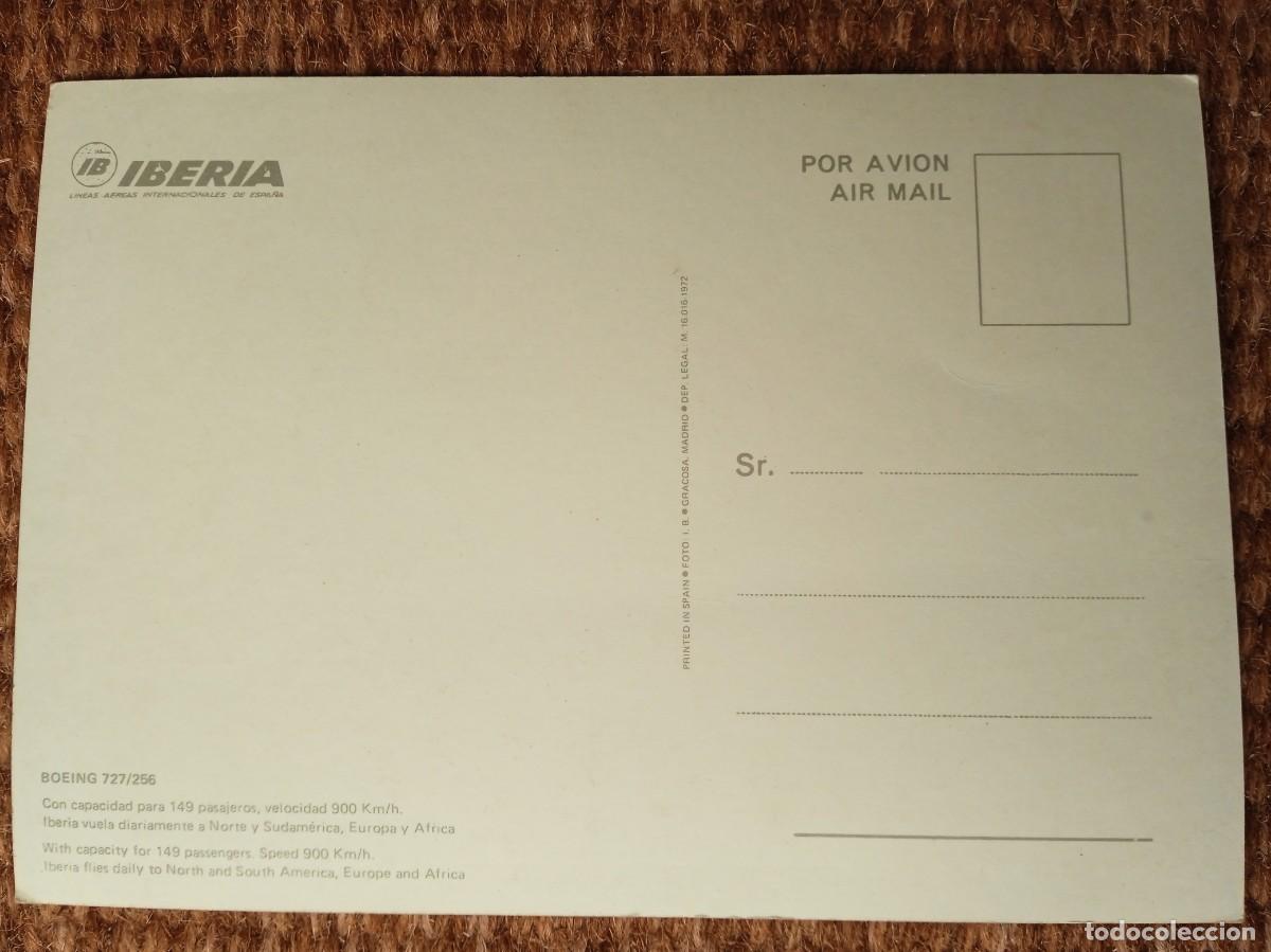 Postales: IBERIA - BOEING 727 - Foto 2
