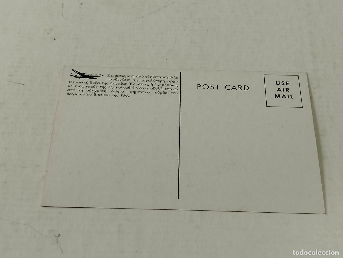 Postales: POSTAL TWA - THE ACROPOLIS - ATHENS - Foto 2