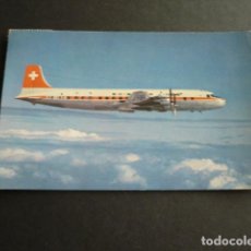 Postales: AVION SWISSAIR DOUGLAS DC-6B