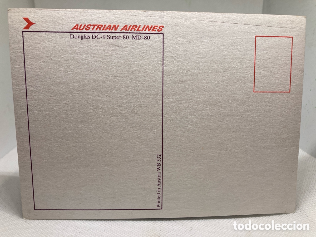 Postales: Postal AUSTRIAN AIRLINES NUEVA - Foto 2