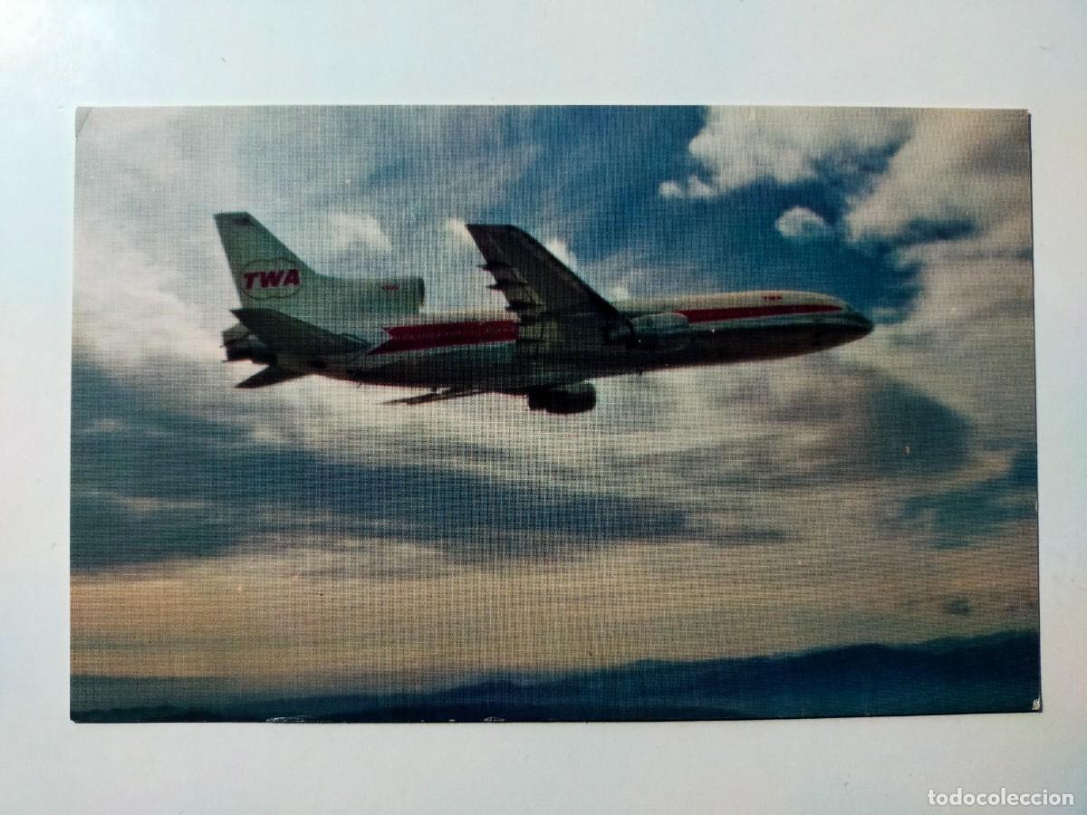 Postales: POSTAL TWA / LOCKHEED L-1011 / Sin circular - Foto 1
