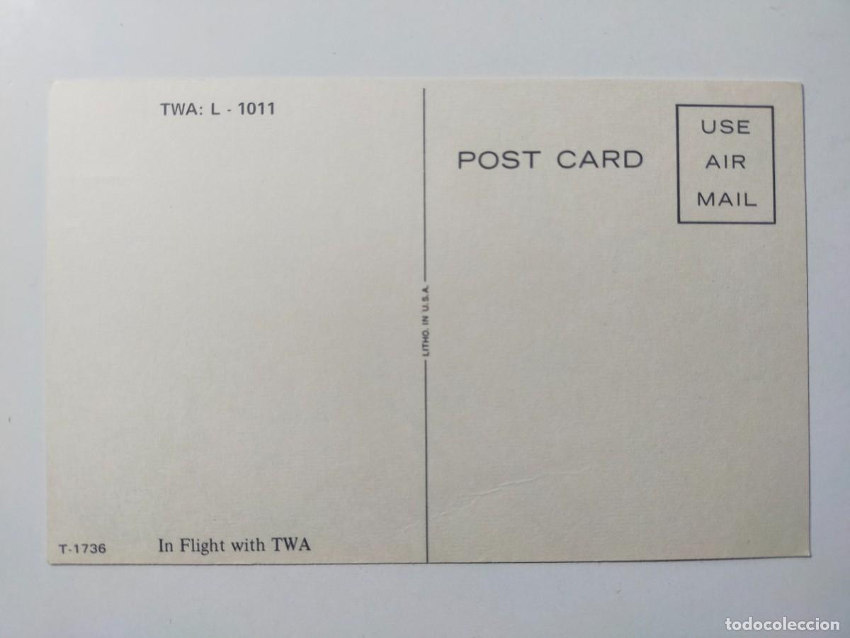 Postales: POSTAL TWA / LOCKHEED L-1011 / Sin circular - Foto 2