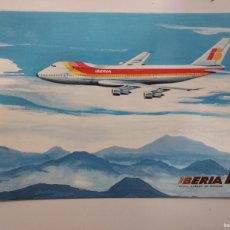 Postales: POSTAL IBERIA AVION BOEING 747. 1980. SIN CIRCULAR