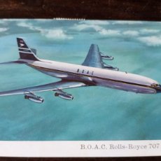 Postales: POSTAL INGLESA, BOAC ROLLS ROYCE 707 JETLINER