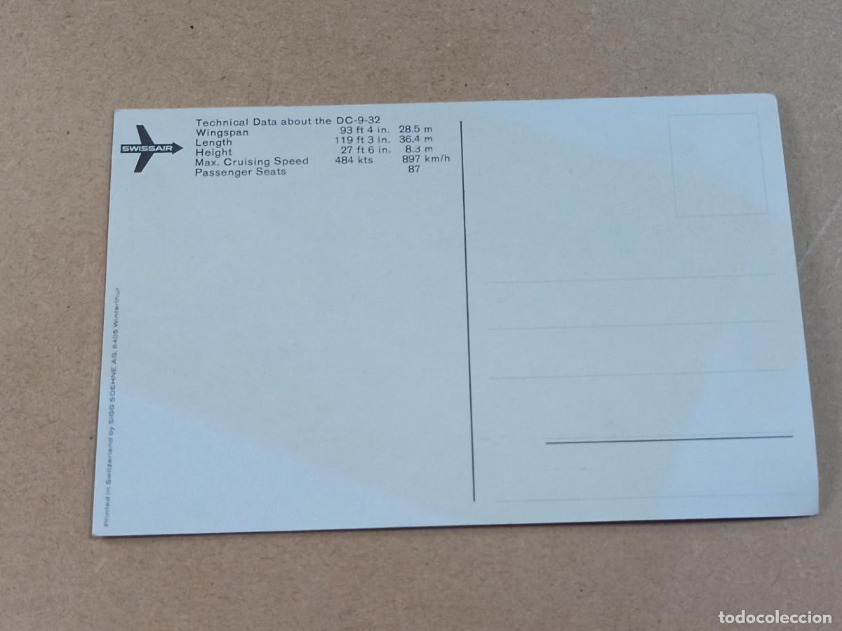 Postales: POSTAL DC-9-32 - SWISSAIR - Foto 2