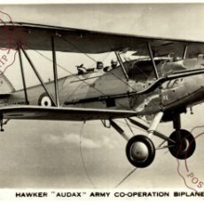 Postales: HAWKER AUDAX ARY CO OPERATION BIPLANE