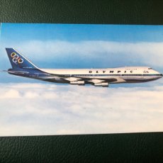 Postales: POSTAL OLÍMPIC AIRWAYS. BOEING 747-200 B. JUMBO JET. SIN CIRCULAR. ED. CHAT I. PAPADOPOULOS. GRECIA