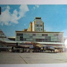 Cartoline: MADRID - AEROPUERTO DE BARAJAS. DOUGLAS DC-8 JET DE LA FLOTA DE IBERIA
