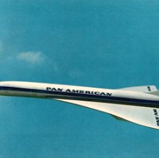 Postales: PAN AM'S SUPERSONIC JET CLIPPER - IN THE SKIES OF TOMORROW - 140X89MM
