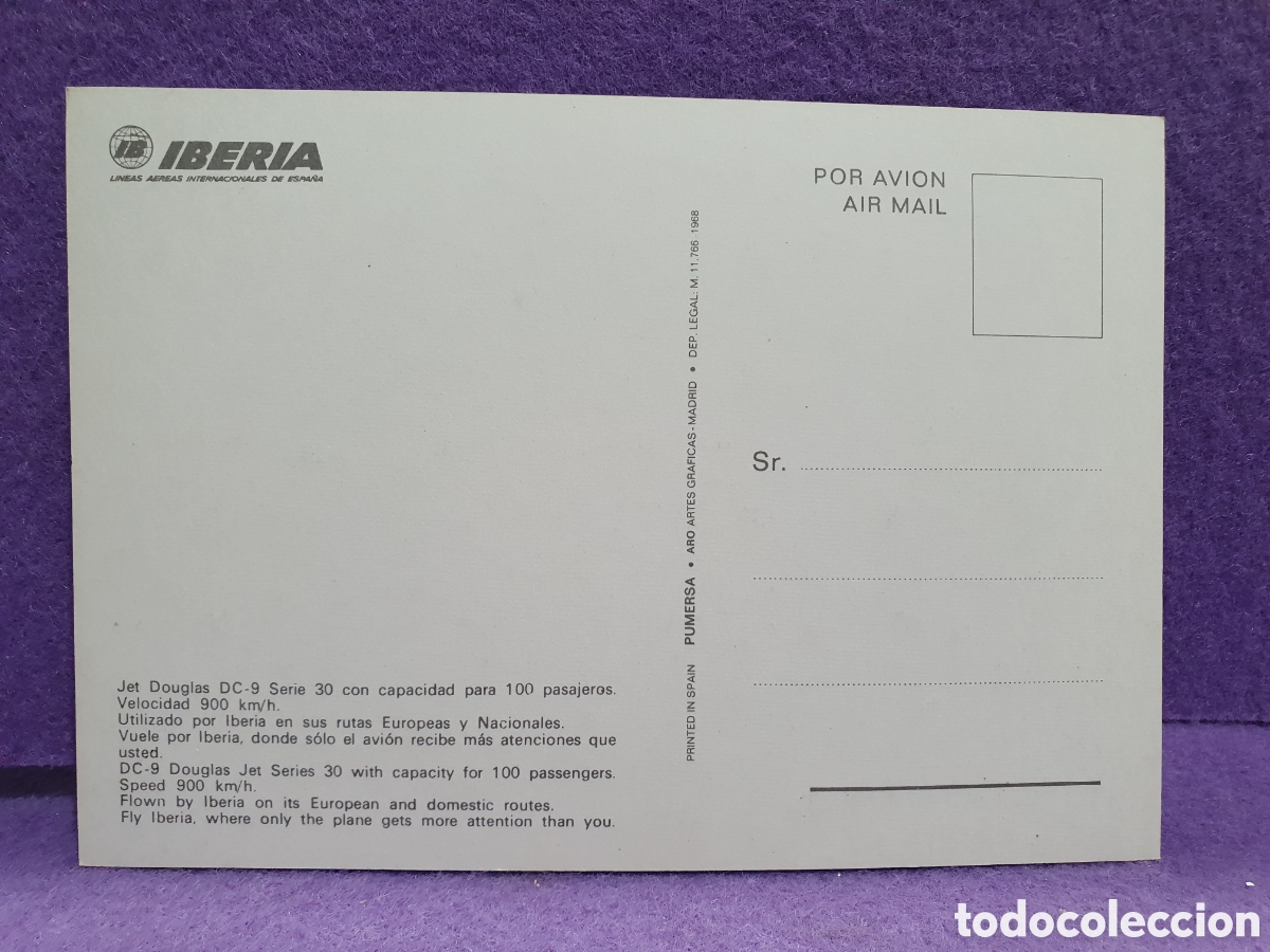 Postales: Postal avion Iberia. (L31) - Foto 2