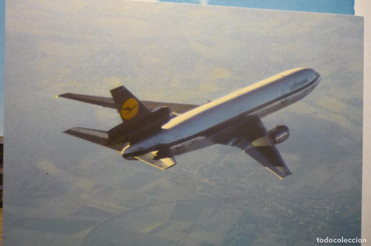 Postales: postal avion dc 10 lufthansa - Foto 1