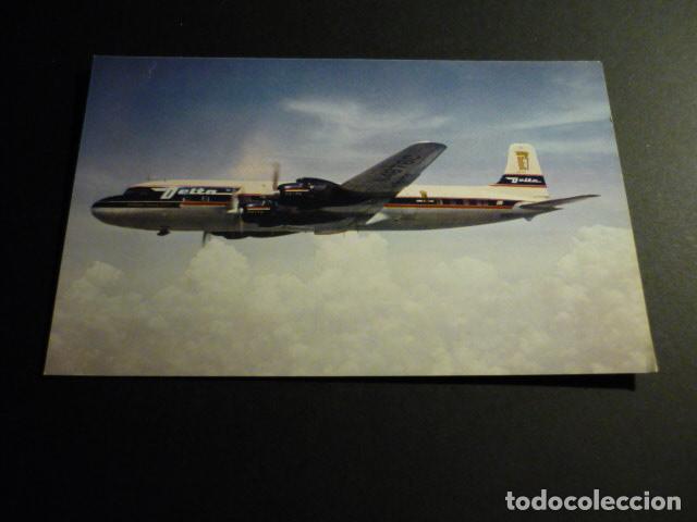 Postales: AVION DELTA GOLDEN CROWN DC-7 POSTAL - Foto 1