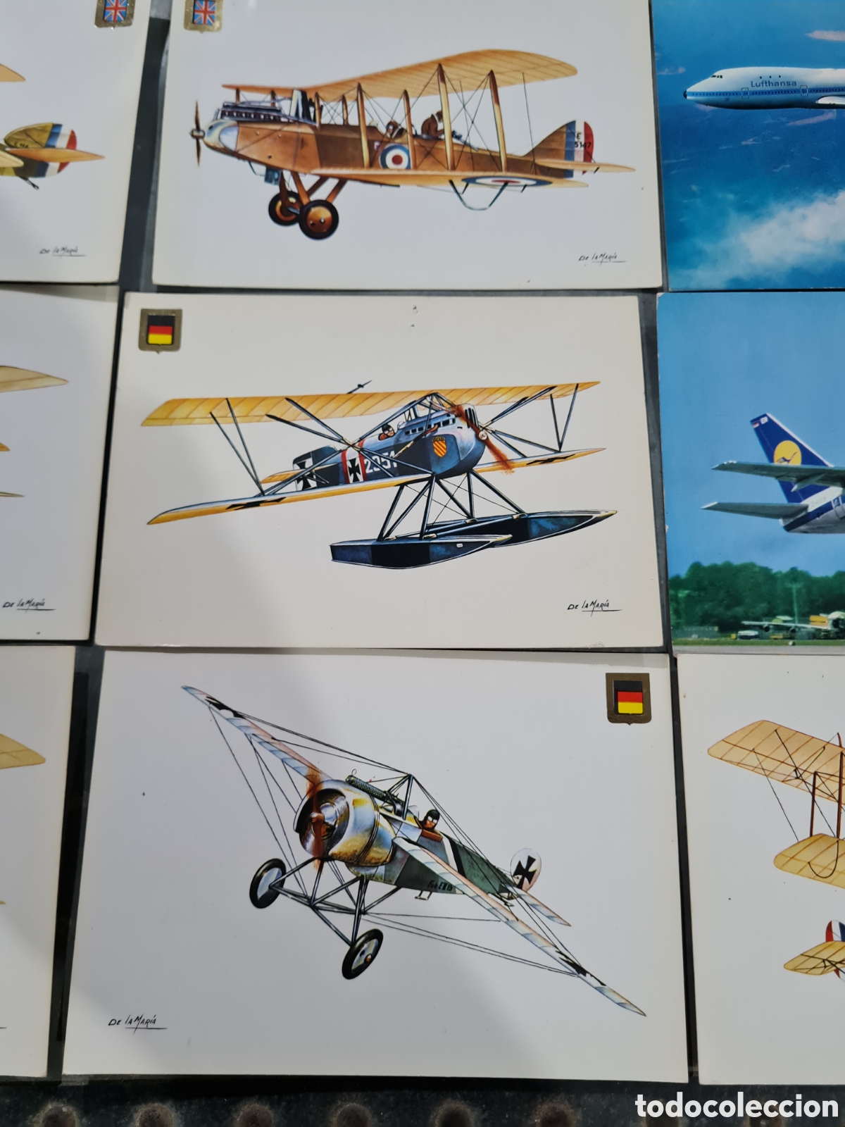 Postales: 9 postales sin circular de aviones - Foto 3