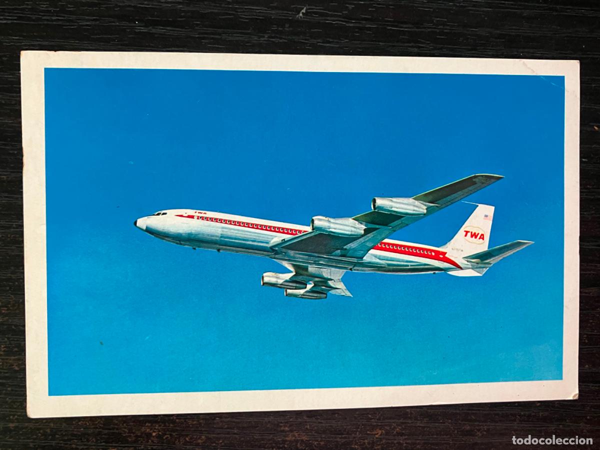 Postales: Postal Avi&oacute;n Star Stream TWA - Foto 1