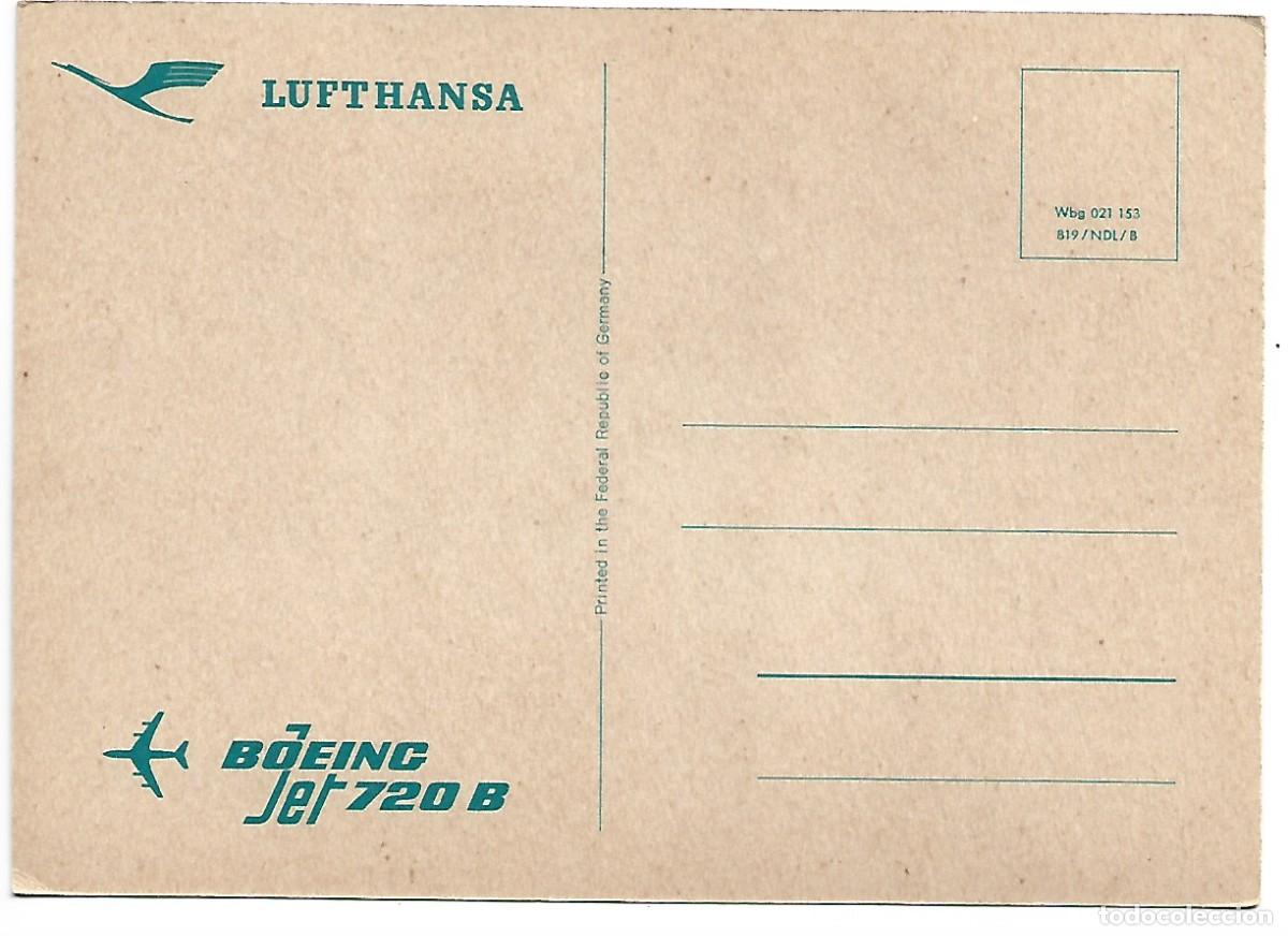 Postales: BOEING JET 720 B.- LUFTHANSA - Foto 2