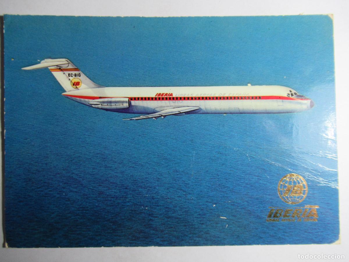 Postales: Jet Douglas DC-9 - Avi&oacute;n Iberia - Foto 1