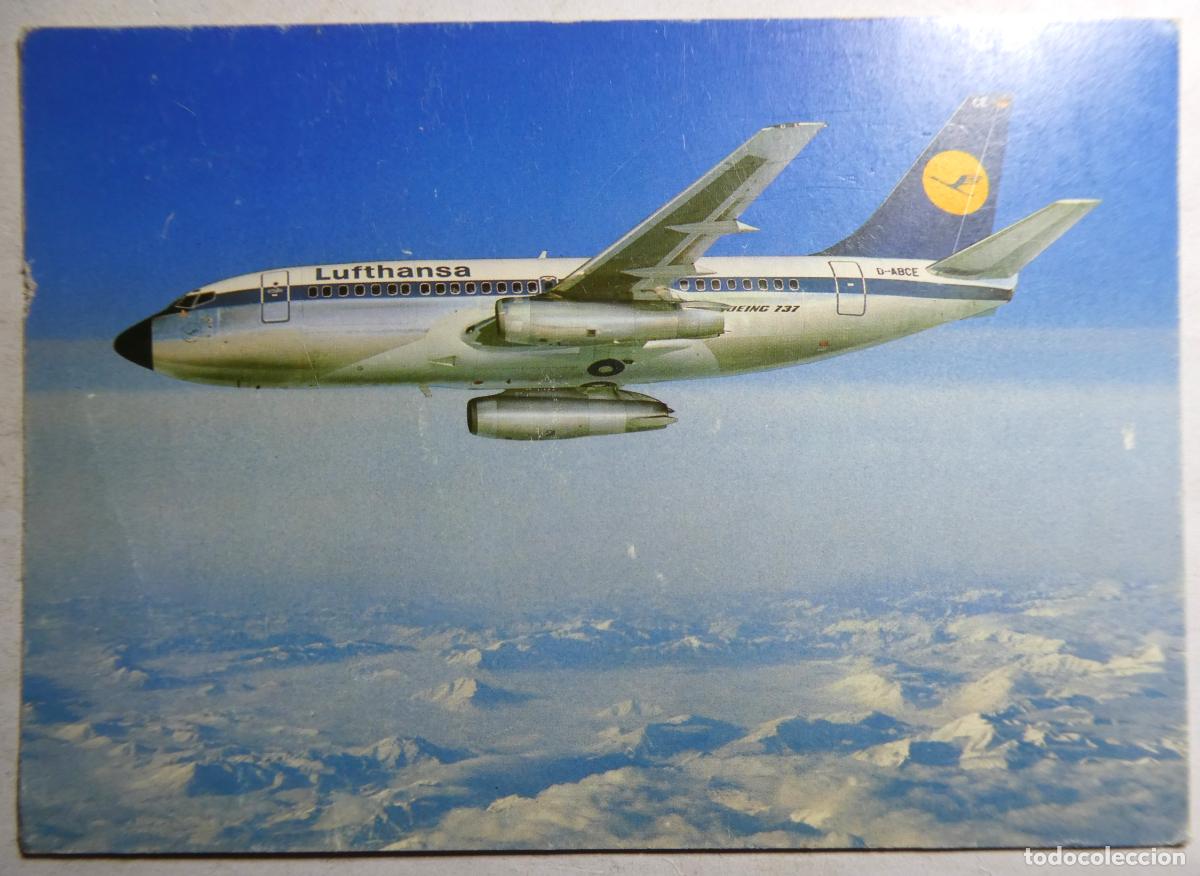 Postales: POSTAL DE LUFTHANSA B 737, sin escribir - Foto 1