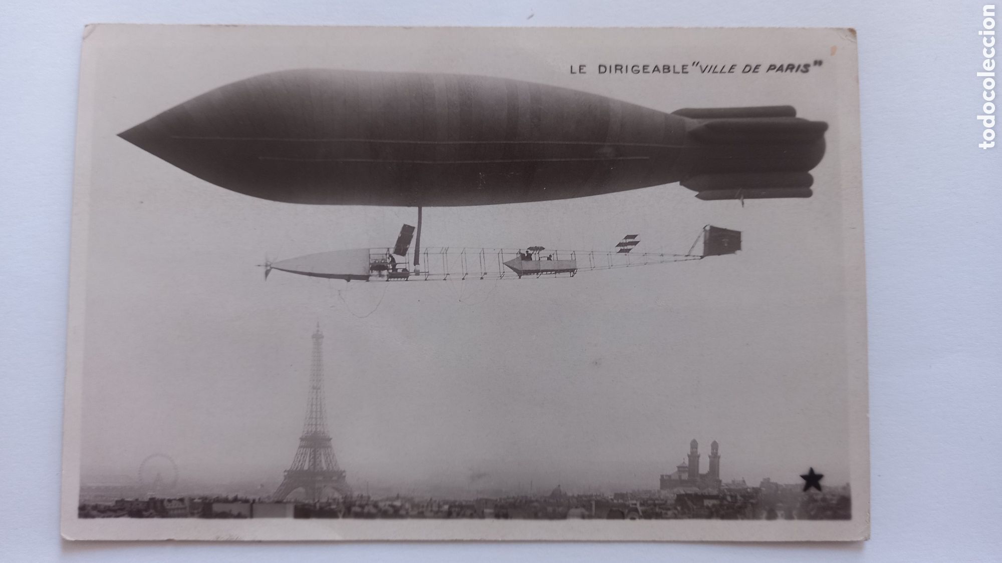 Postales: Postal Le Dirigeable VILLE DE PARIS - Foto 1