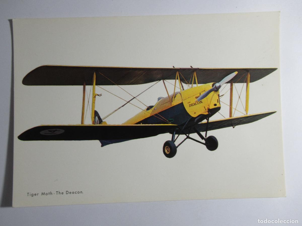 Postales: Avi&oacute;n Tiger Moth - The Deacon - Foto 1