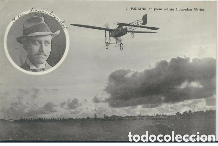 Postales: AVI&Oacute;N MONOPLAN BL&Eacute;RIOT - MORANE - Foto 1