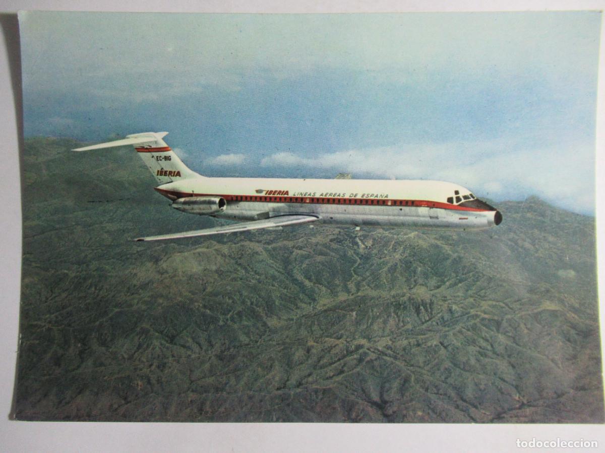 Postales: Jet Douglas DC-9 - Avi&oacute;n Iberia - Foto 1