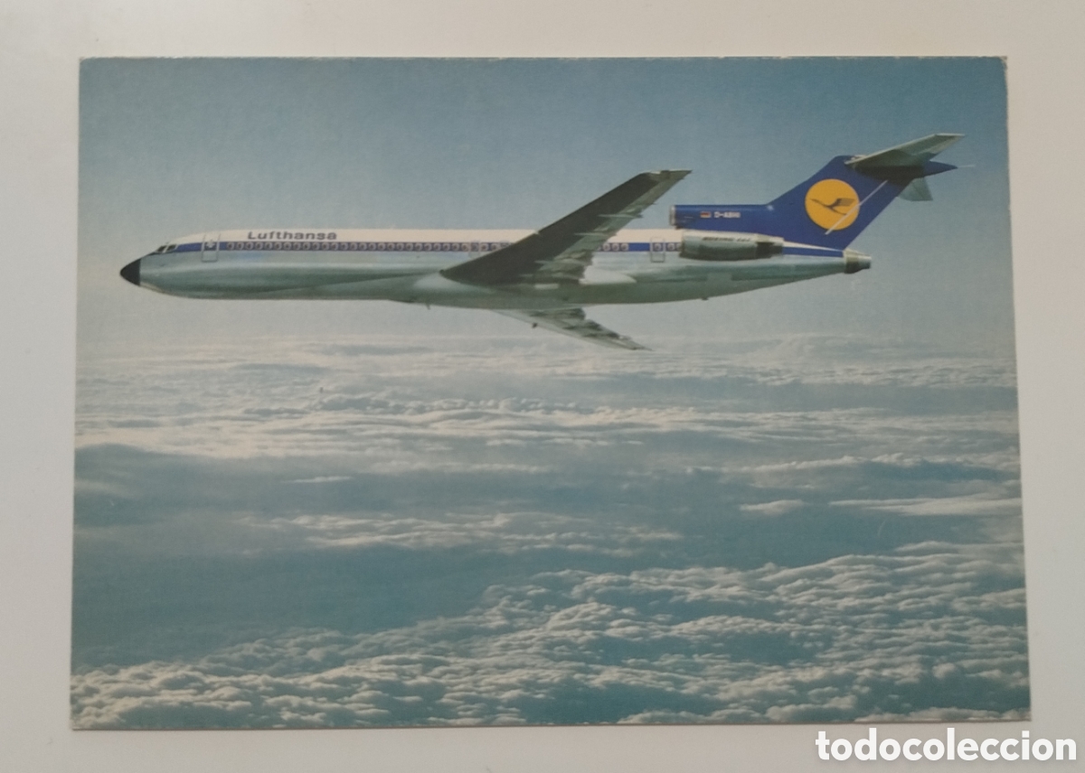 Postales: Avi&oacute;n Postal Lufthansa B 727 - Foto 1