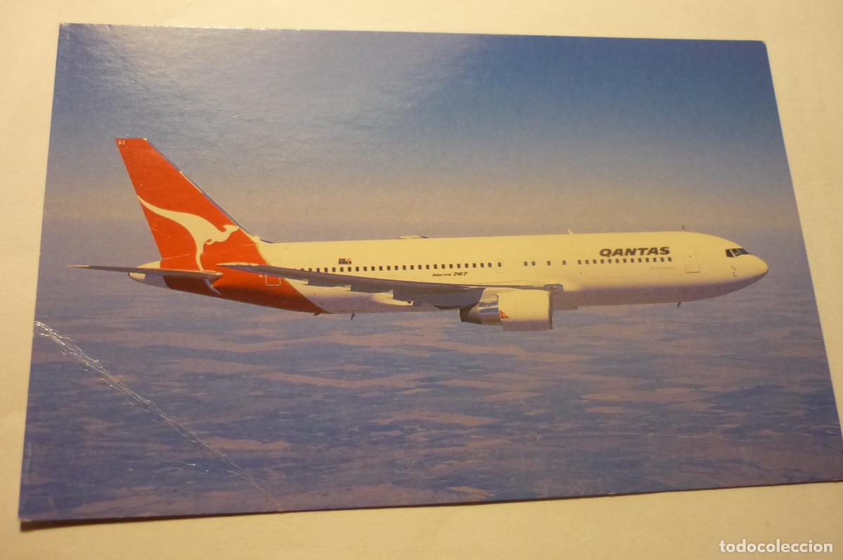 Postales: postal extranjera avion boeing cia.quantas - Foto 1