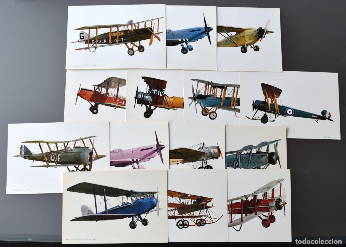 Postales: LOTE DE 14 POSTALES DE AVIACI&Oacute;N - Foto 1