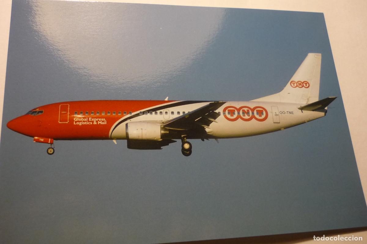 Postales: postal avion boeing b 737 tnt - Foto 1