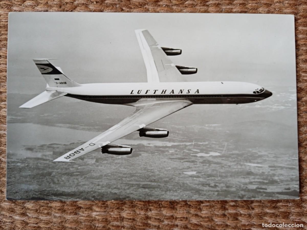 Postales: LUFTHANSA - BOEING JET INTERCONTINENTAL - AVION - Foto 1