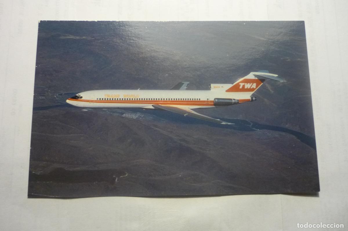 Postales: POSTAL EXTRANJERA BOEING 727 TWA - Foto 1