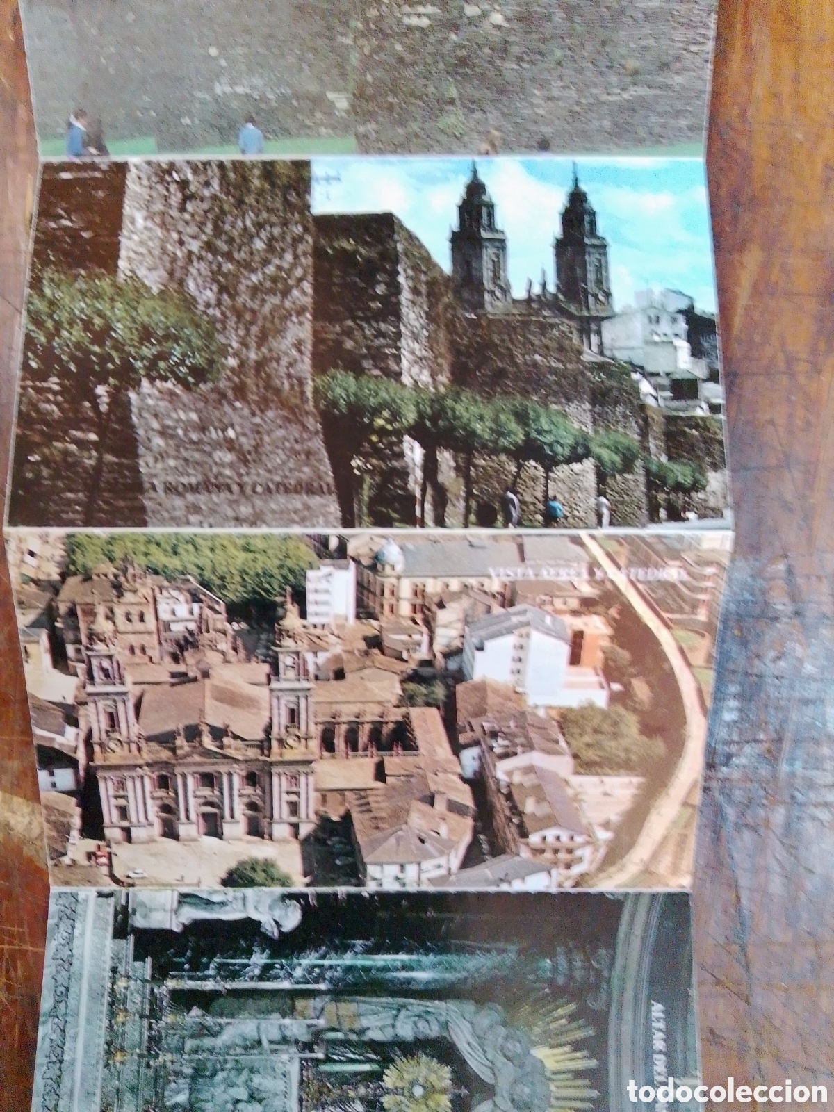 Postales: POSTAL DE LUGO CON DESPLEGABLE INTERIOR. EDICIONES PARIS. - Foto 3