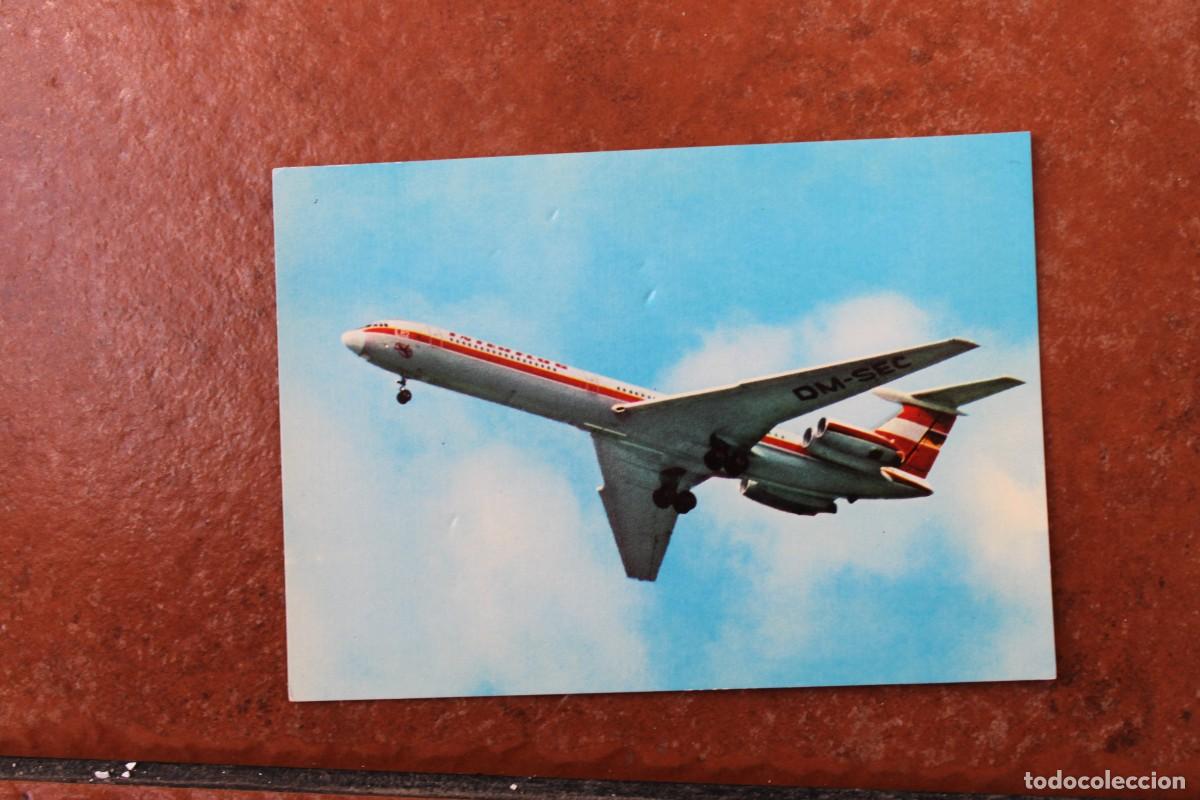 Postales: POSTAL DE AVIONES : IL 62 158 INTERFLUG - Foto 1