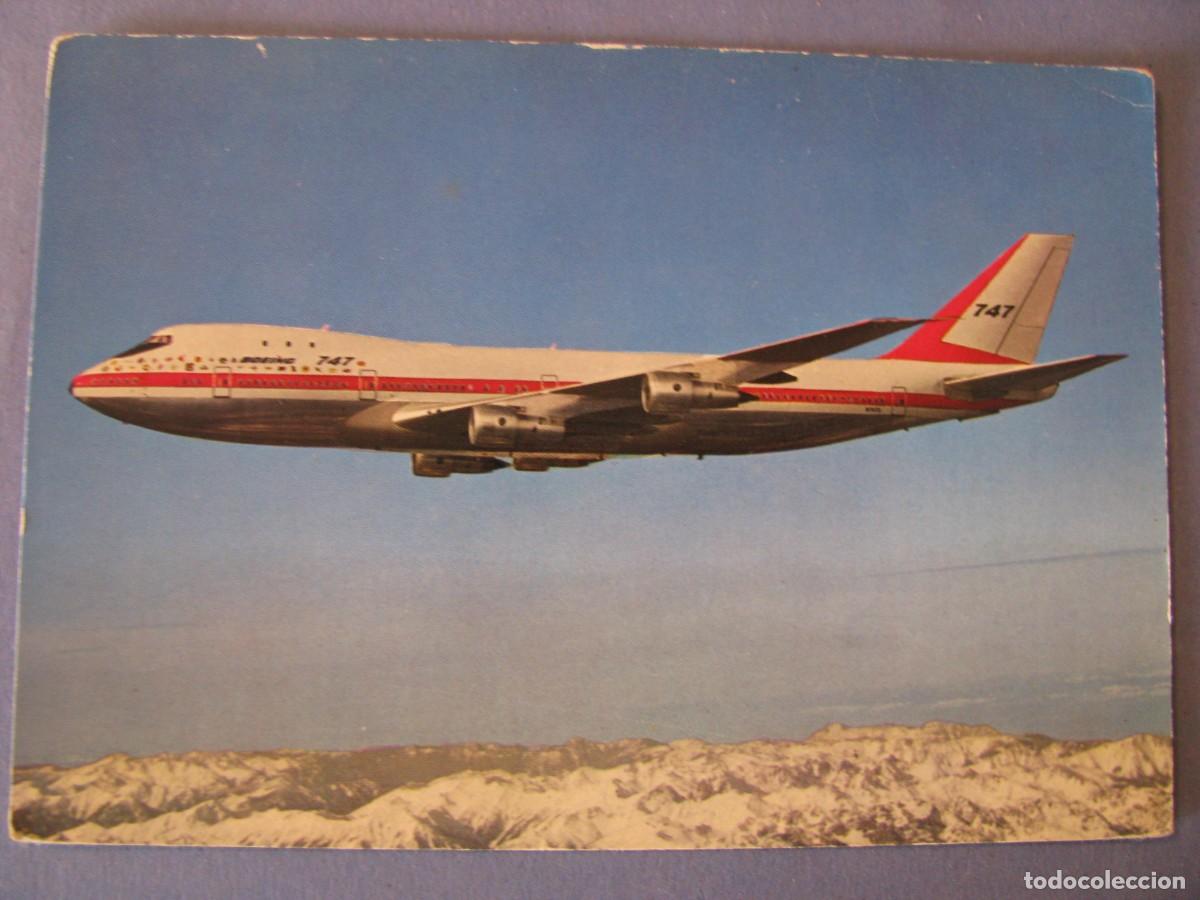 Postales: POSTAL DEL AVION BOEING 747. ED. KR&Uuml;GER. - Foto 1