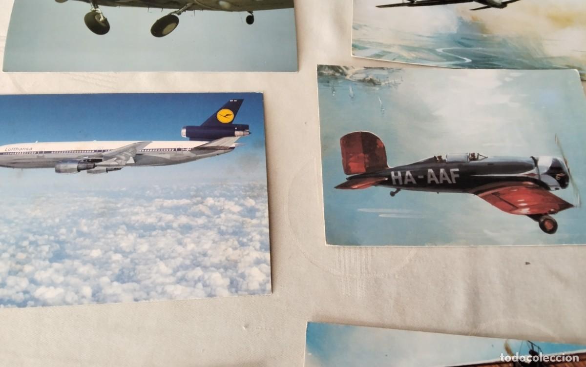 Postales: LOTE DE 14 POSTALES TEMA AVIONES - Foto 5