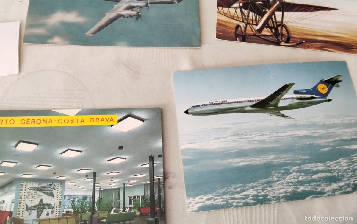 Postales: LOTE DE 14 POSTALES TEMA AVIONES - Foto 8