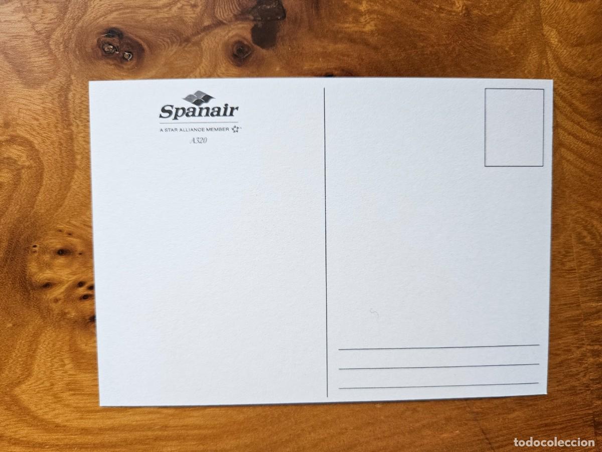 Postales: POSTAL SPANAIR - STAR ALLIANCE - Foto 2