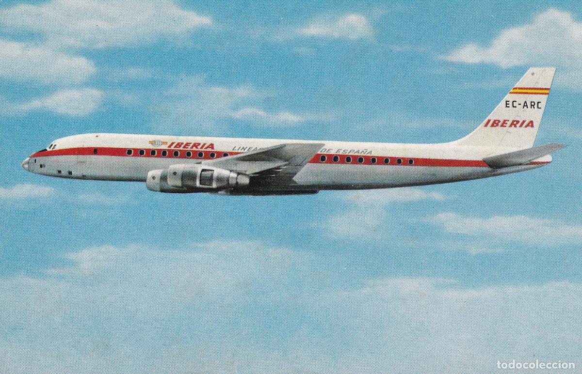 Postales: AVION DOUGLAS DC 8 IBERIA - Foto 1