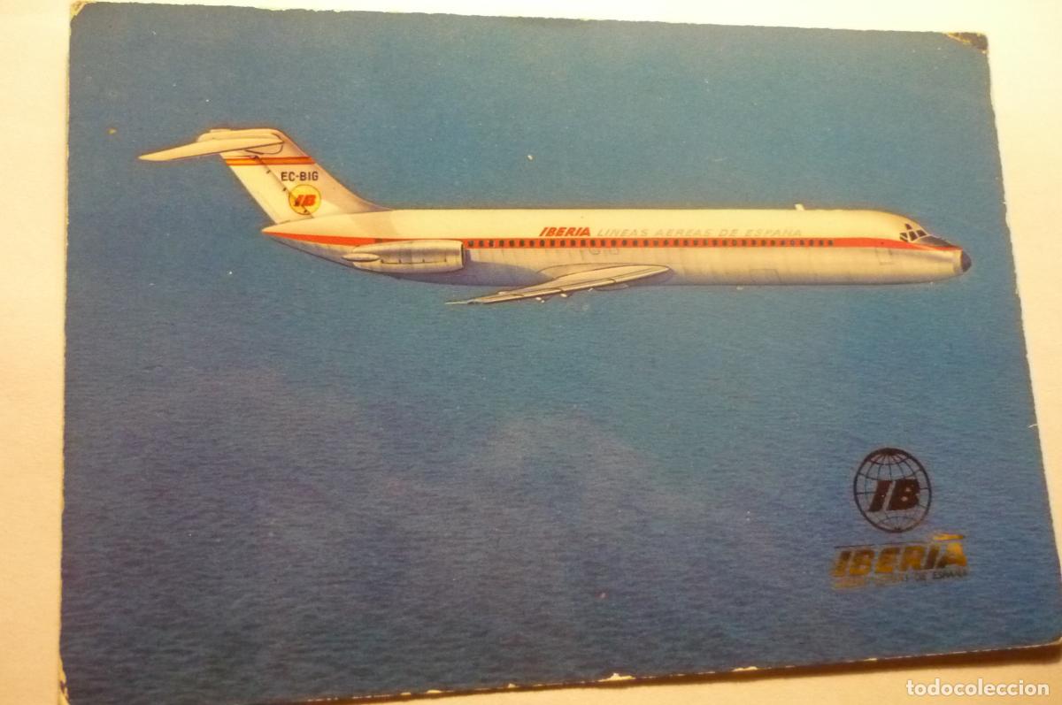 Postales: postal iberia jet douglas dc9 - Foto 1