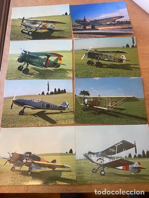 Postales: Aviones. 8 postales. Museo del Aire. - Foto 1