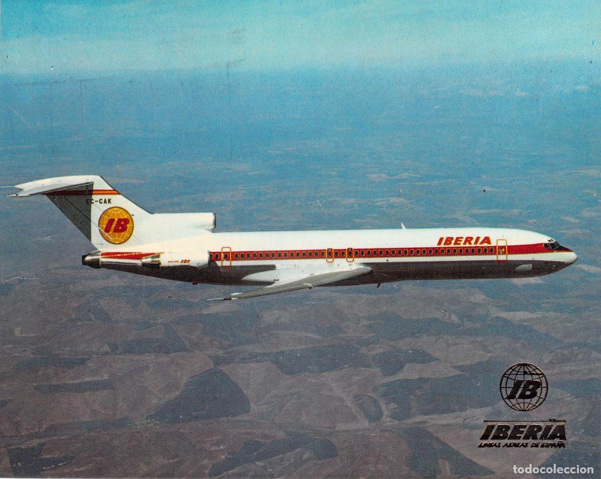 Postales: Postal de Avi&oacute;n Boeing 727 de Iberia L&iacute;neas A&eacute;reas de Espa&ntilde;a