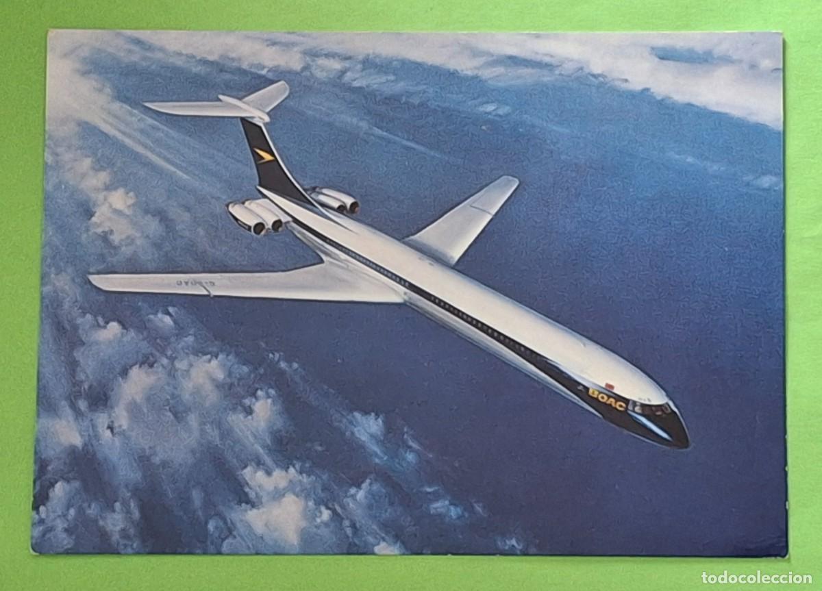 Cartes Postales: AVION - BOAC VC 10 - POSTAL ORIGINAL SIN CIRCULAR - AVIONES - AVIACION